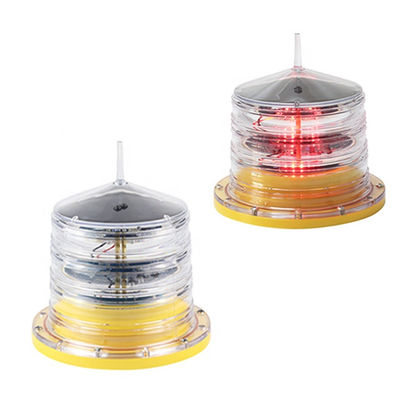 Yacht autoalimentato solare rosso giallo Marine Lantern di navigazione di colore 4NM